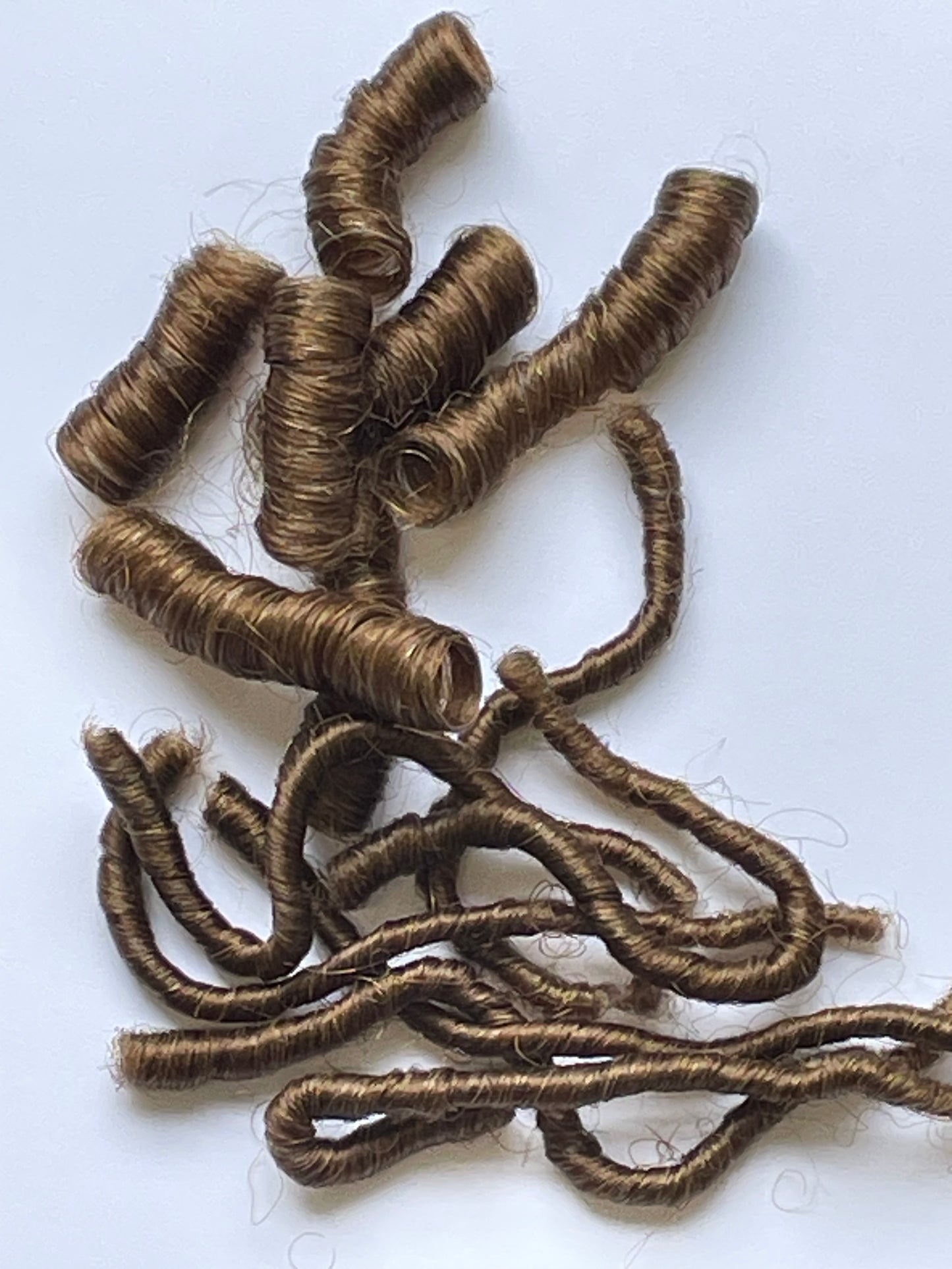 877 Mid Brown Permanently Curled Yak - Afro/Kinky and Medium Curl