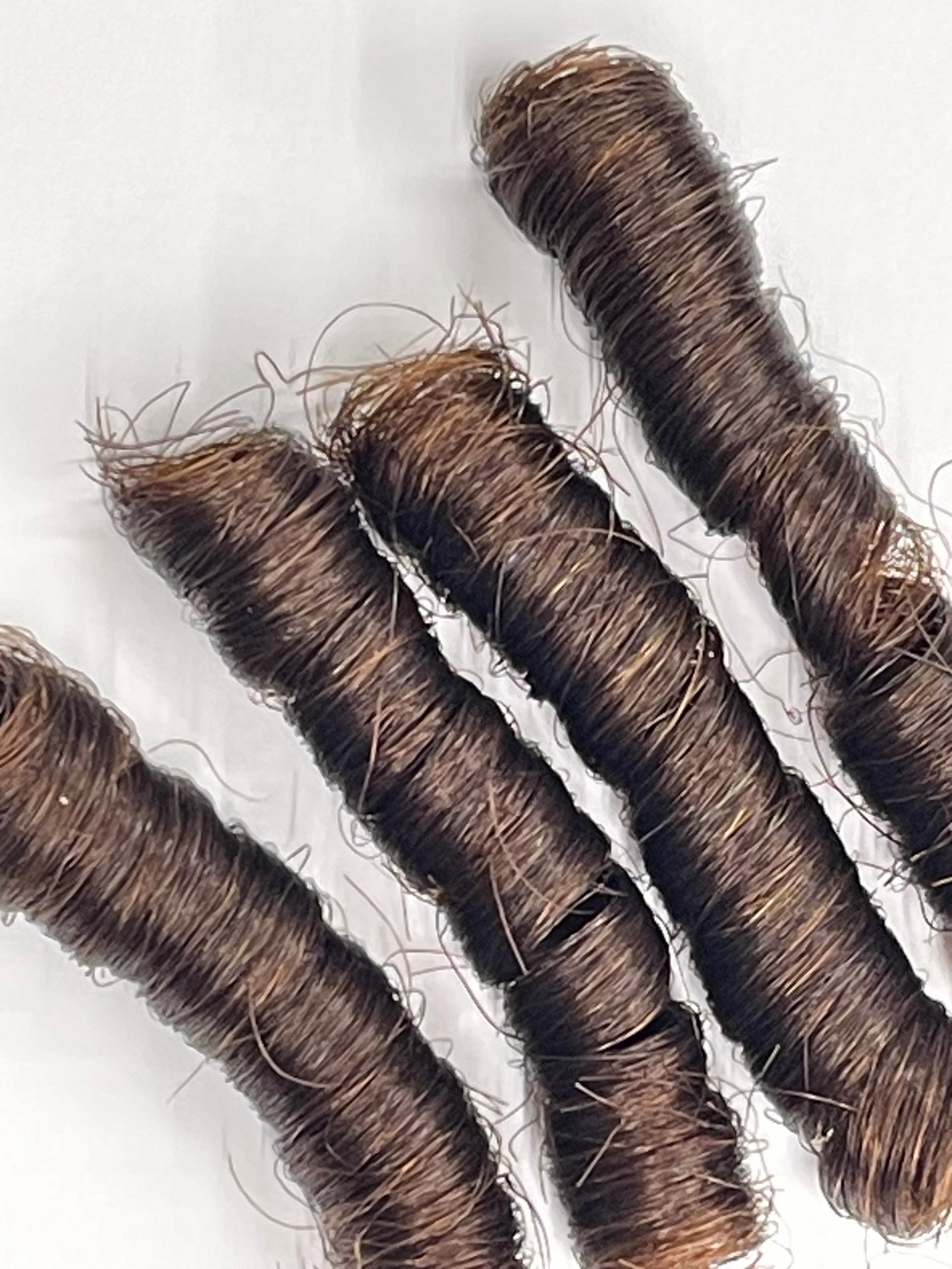 876 Dark Reddy Brown Yak - Medium Curl 8-10"