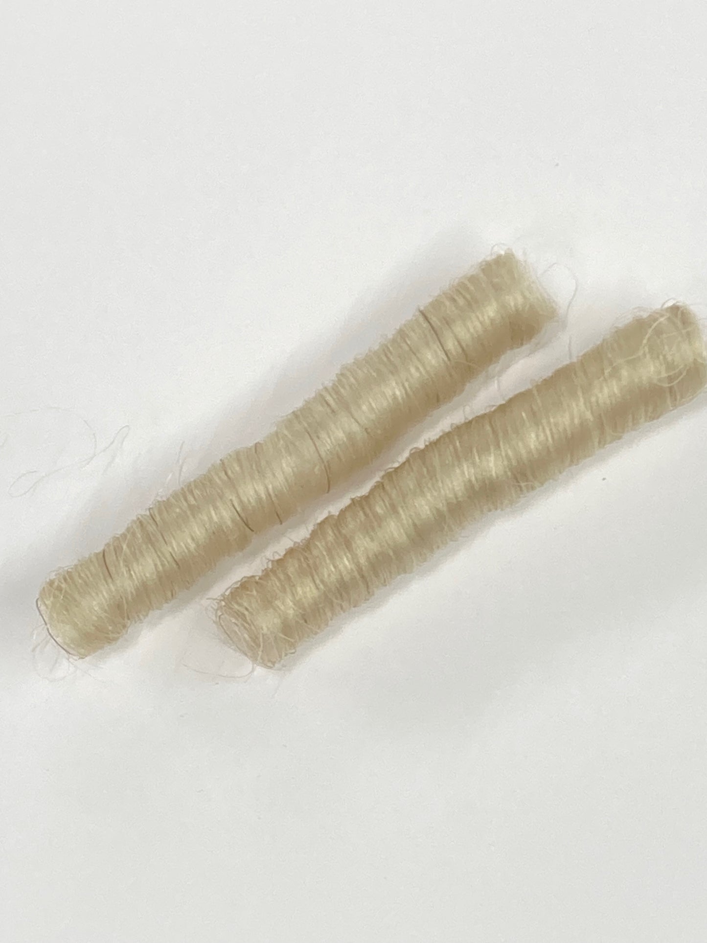 872. Natural White Permanently Curled Yak - Various Curl Sizes and Hair Lengths