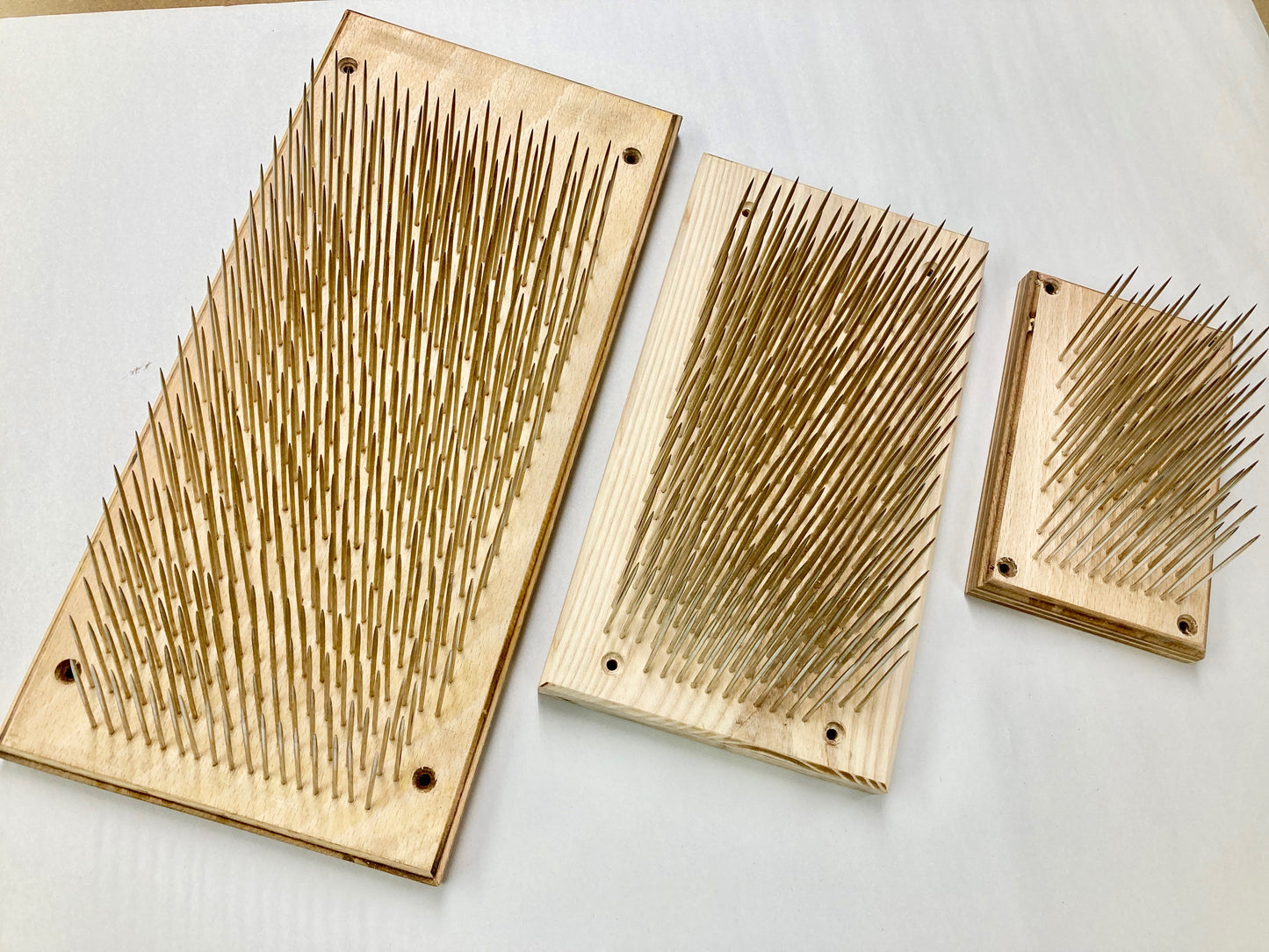 496 Professional Hair Mixing Hackle Handmade in UK - 3 Sizes - Stainless Steel Pins