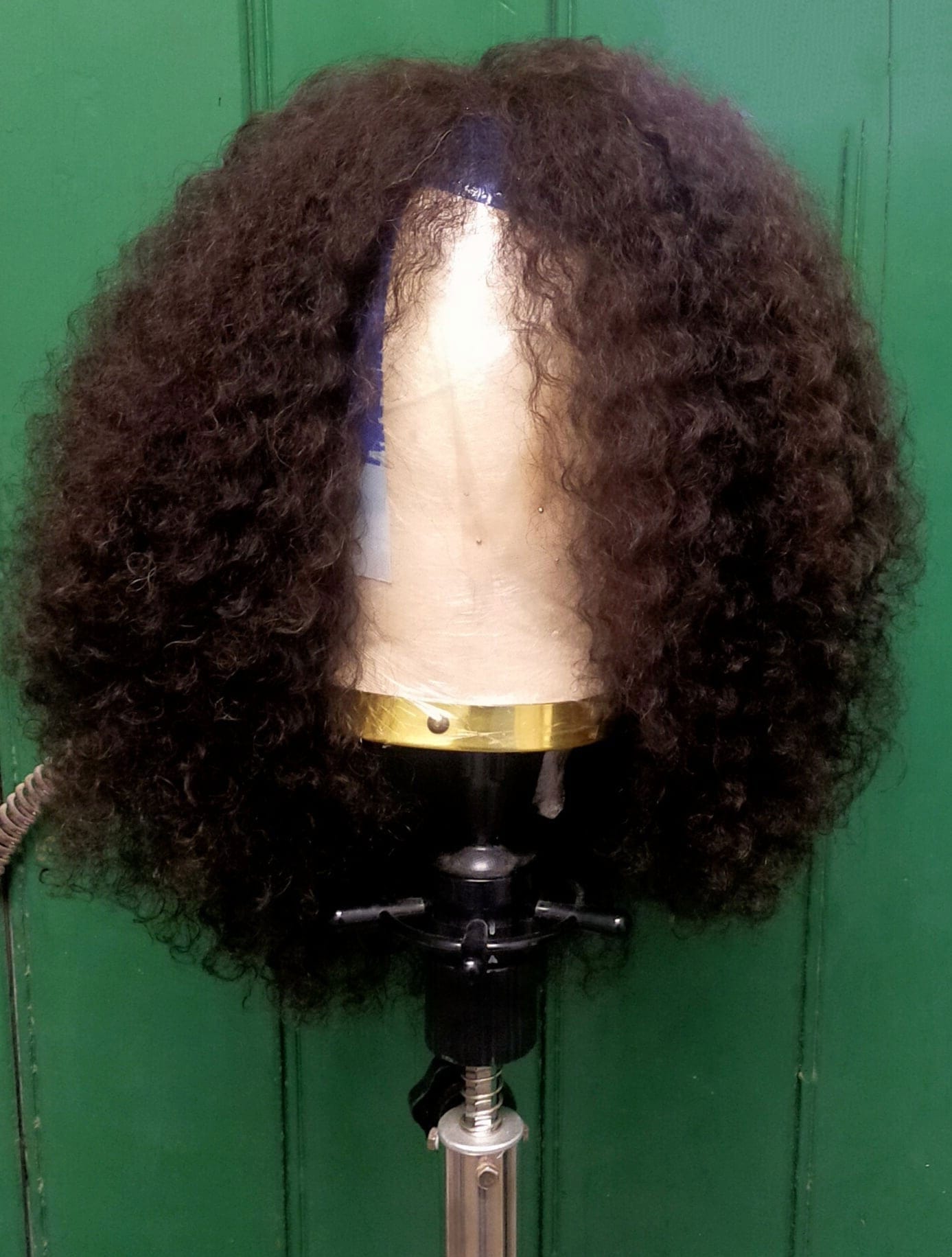 821 - Permanently Curled Coil Human Hair - Small and Medium Curl