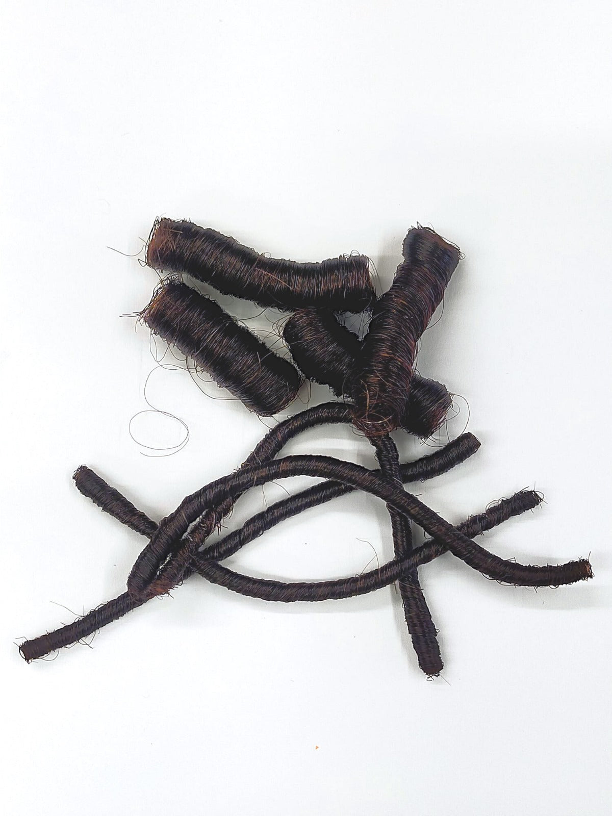 875 Darkest Brown Permanently Curled Yak - Afro Kinky and Medium Curl