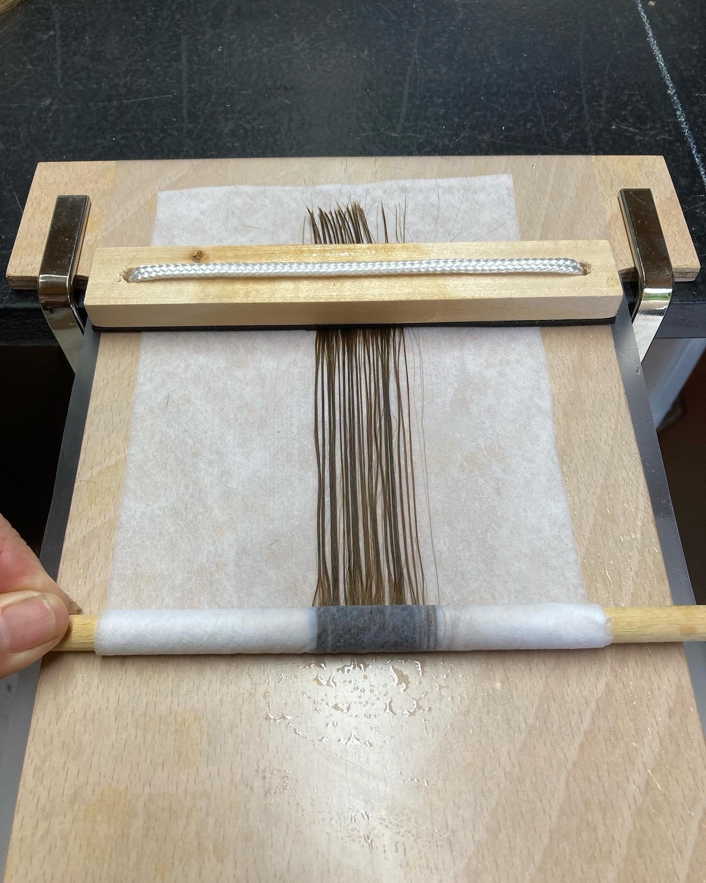 493 Large Wooden Jigger (Hair Curling Clamp)