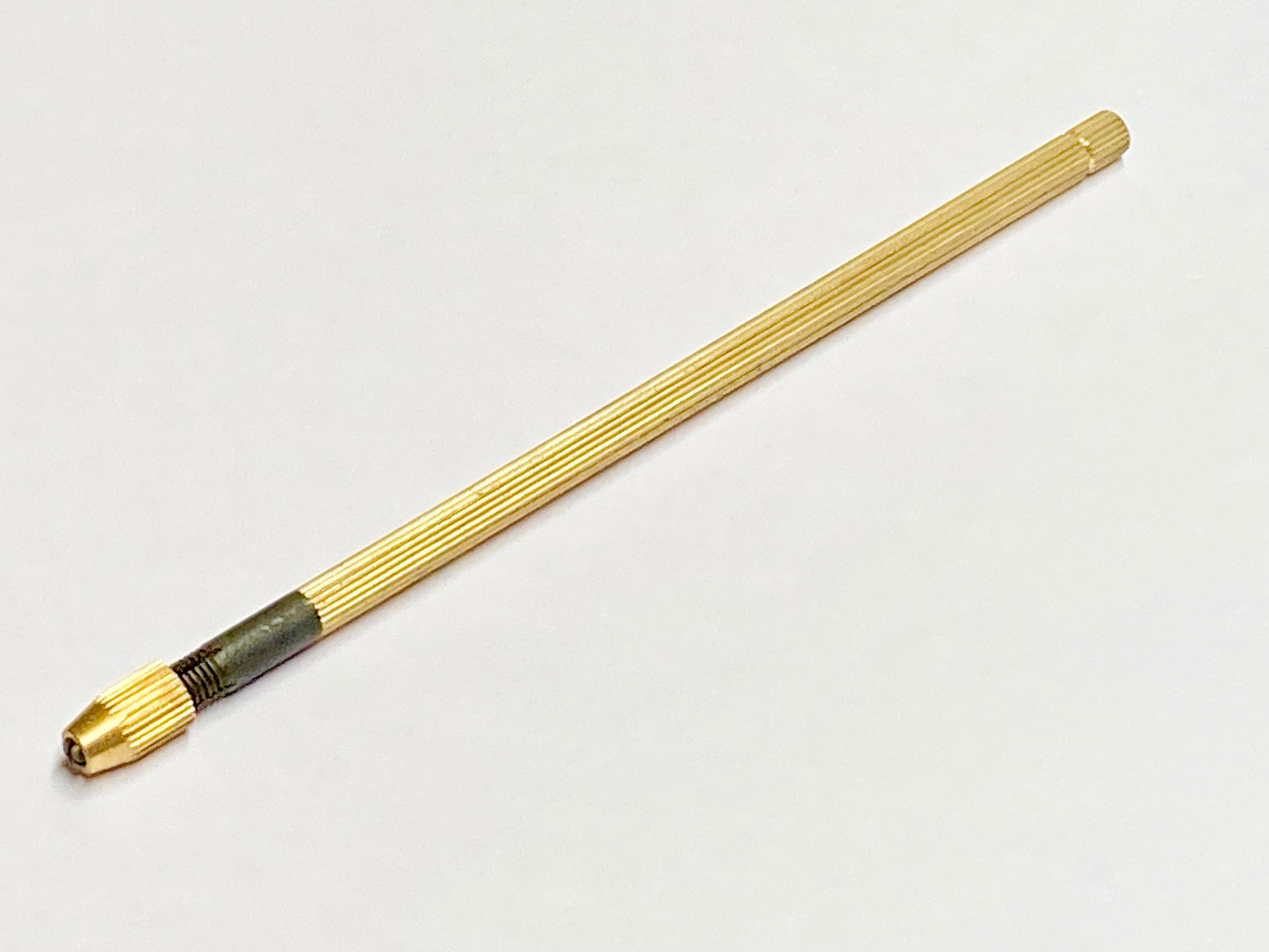 198 NEW Long Brass Ridged Handle Ventilating/Knotting Hook Holder