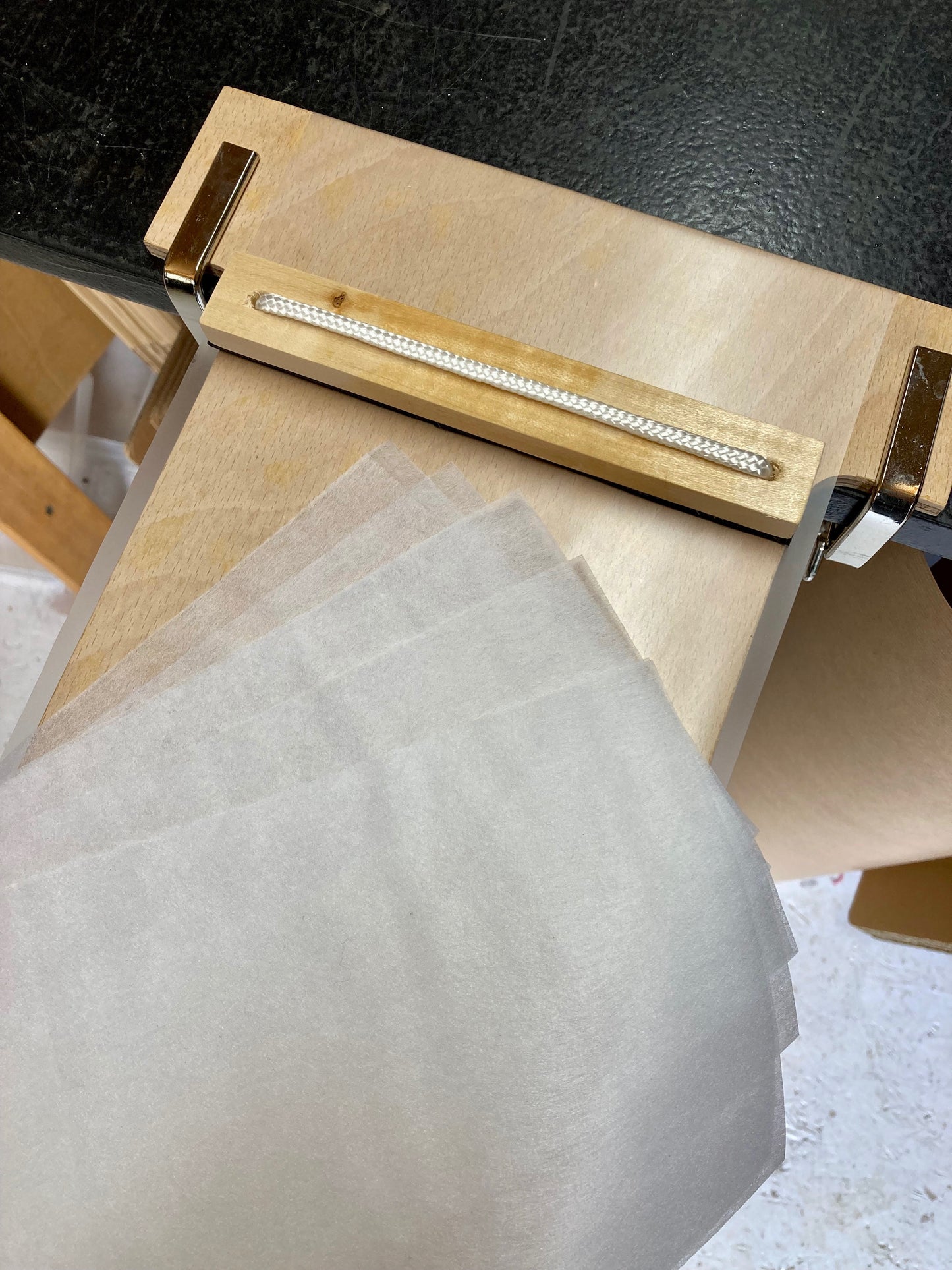 Paper for precurling The Wig Department