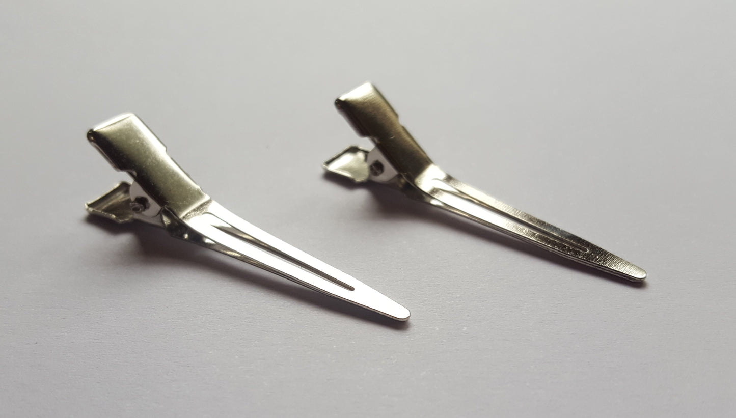 Small Silver Alligator Clips
