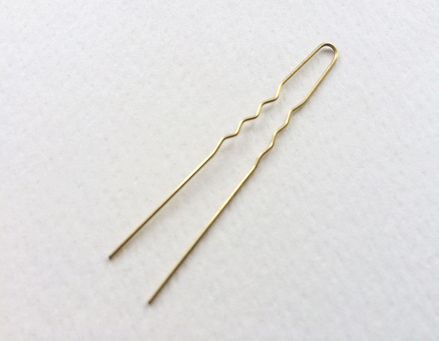 Strong Gold german Hair pin 64mm - the Wig Department