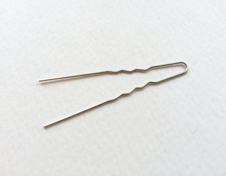 Fine Silver German Hair Pin 5 cm - The Wig Department