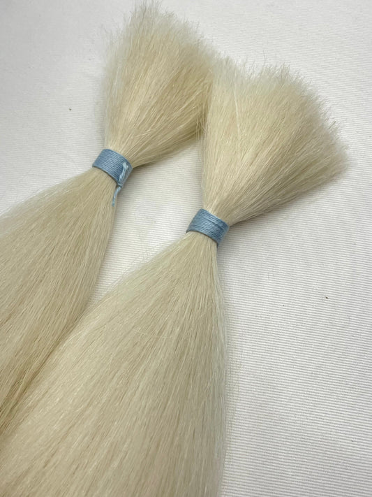 851  Soft Washed Natural Creamy White Belly Yak - Various Lengths - 30 Gram Bundle. Out of Stock