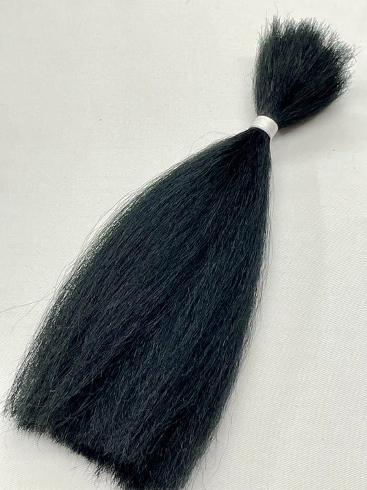 850  Soft Washed Natural Black Belly Yak - Various Lengths - 25 Gram Bundle.
