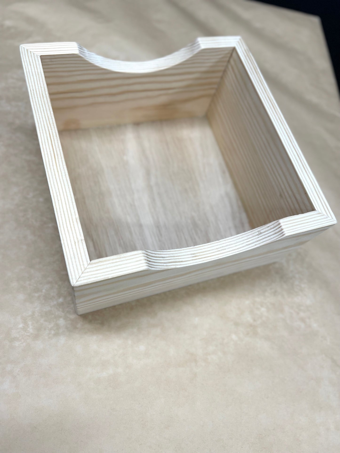 527 - Premium Quality Handmade Solid Wood Cradle/ Workbox