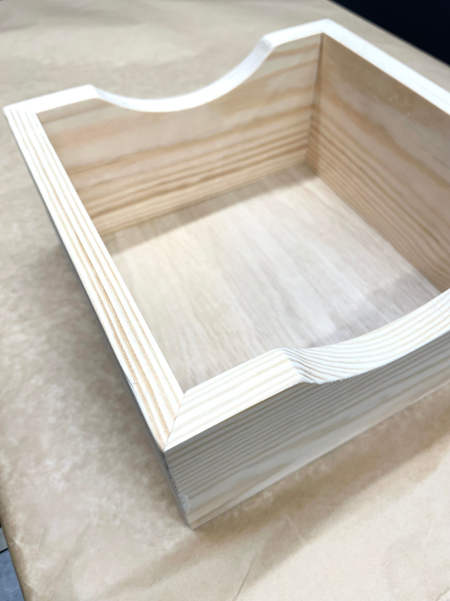 527 - Premium Quality Handmade Solid Wood Cradle/ Workbox