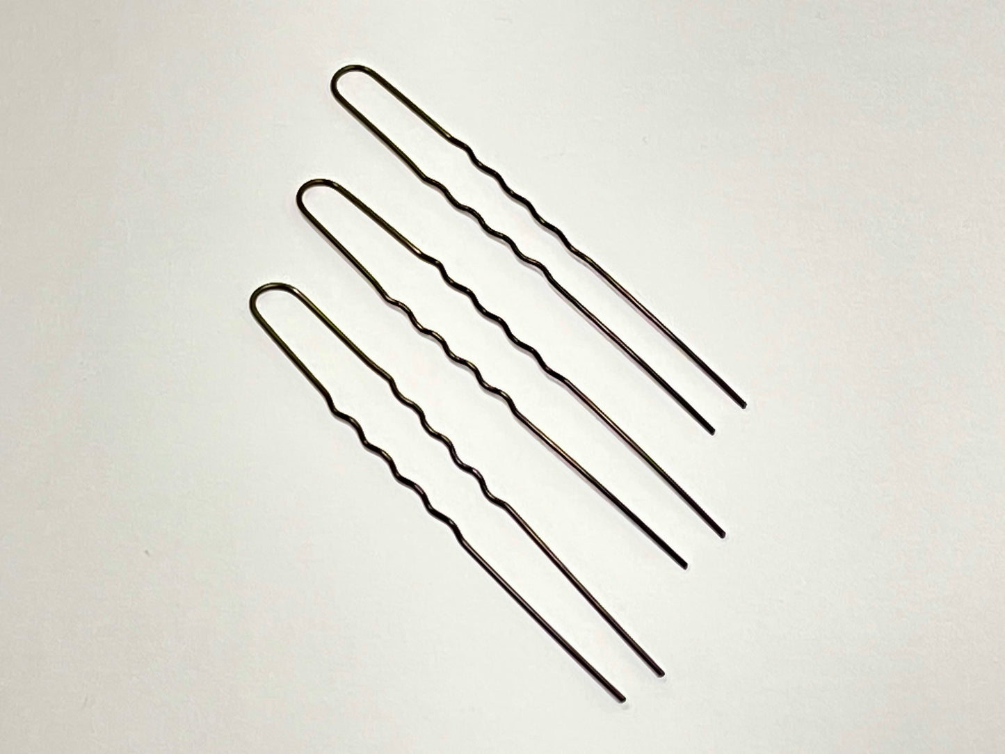 Extra Fine Hairpin Brown 62mm long. The Wig Department Ltd