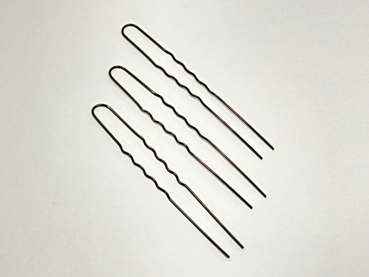 Extra Fine Hairpin Brown 62mm long. The Wig Department Ltd