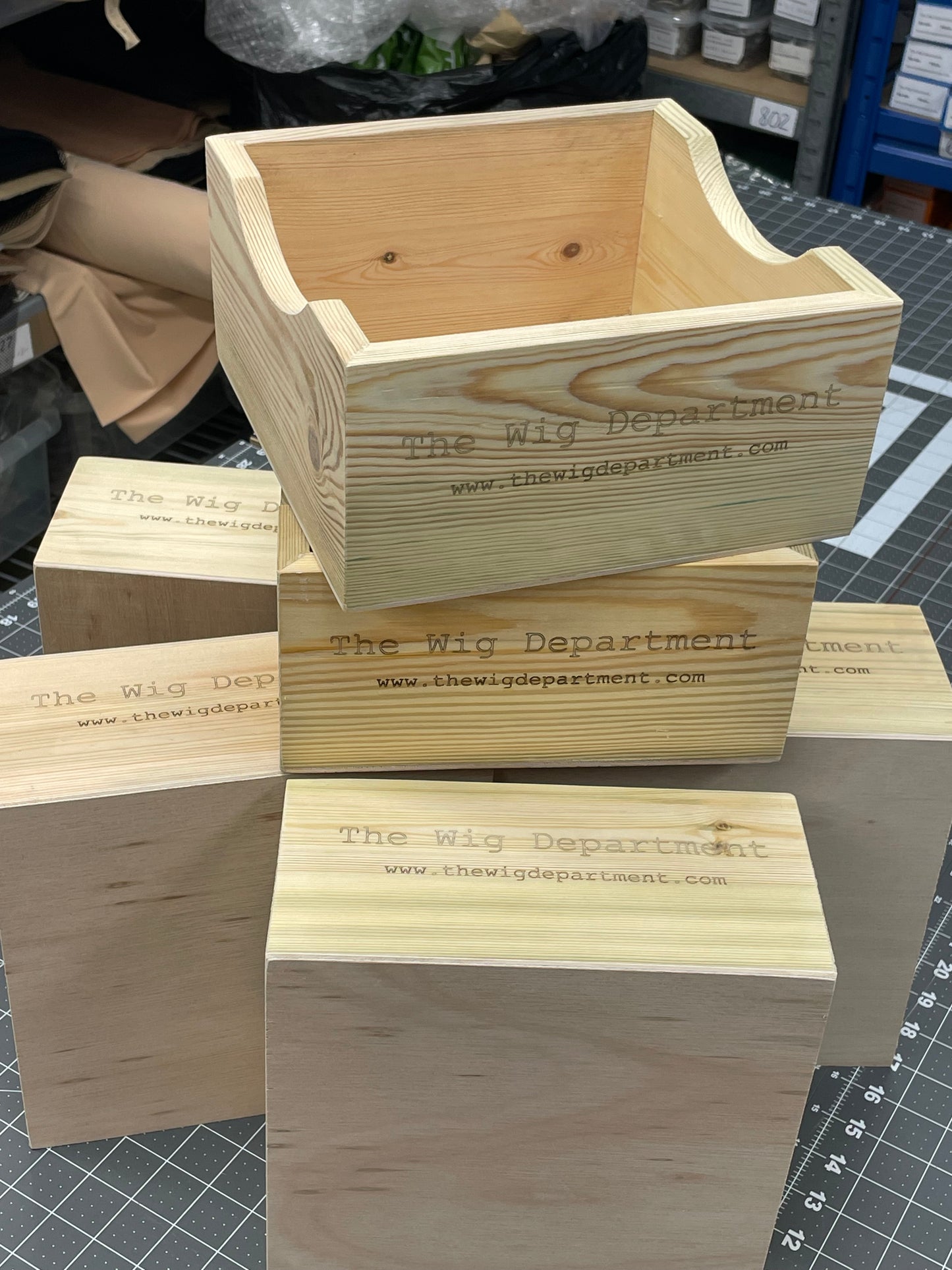 924 - Slight Seconds Solid Wood Cradle/ Workbox