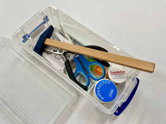 148 - Beginners Kit for Wig Making - Wooden Block