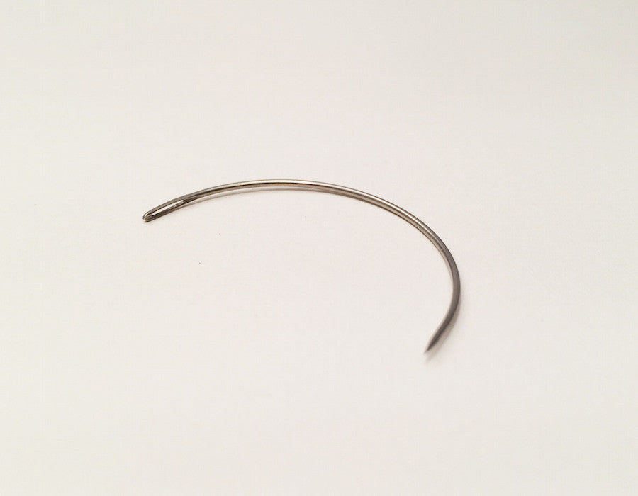 Fine 2 inch Curved hand sewing needle