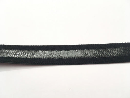 Black Elastic with Silicon Strip 16mm wide