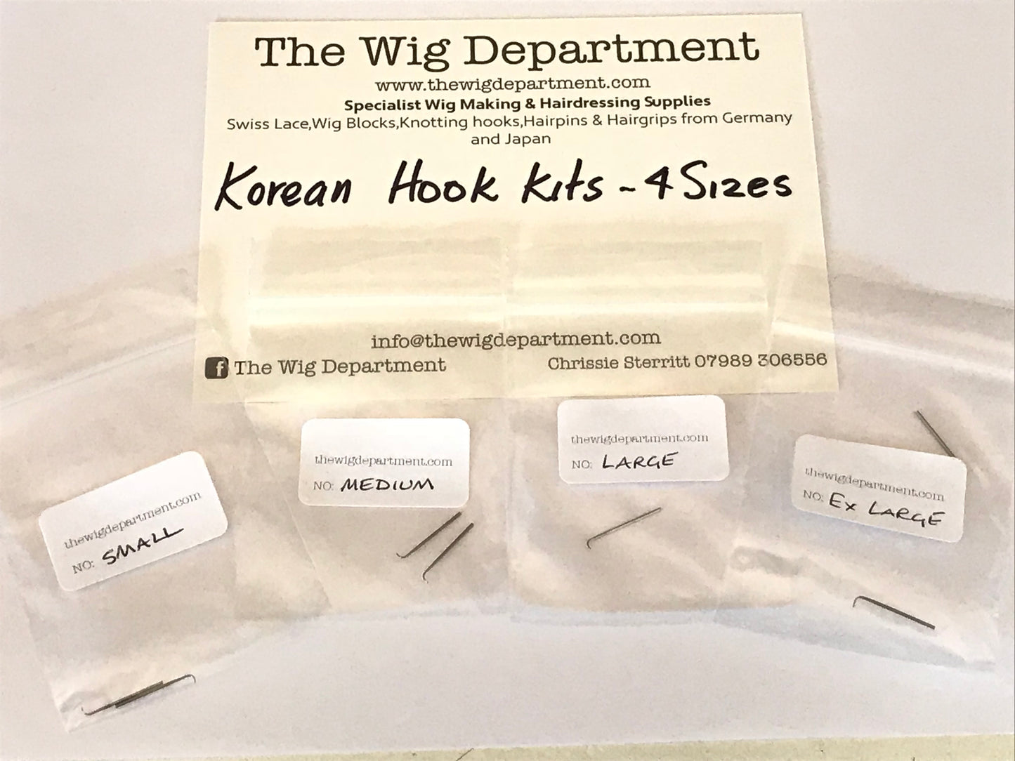 Korean small hook kit 4 Sizes - The Wig Department