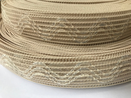 Silicon Backed Elastic 1 inch wide - Wigmaking 