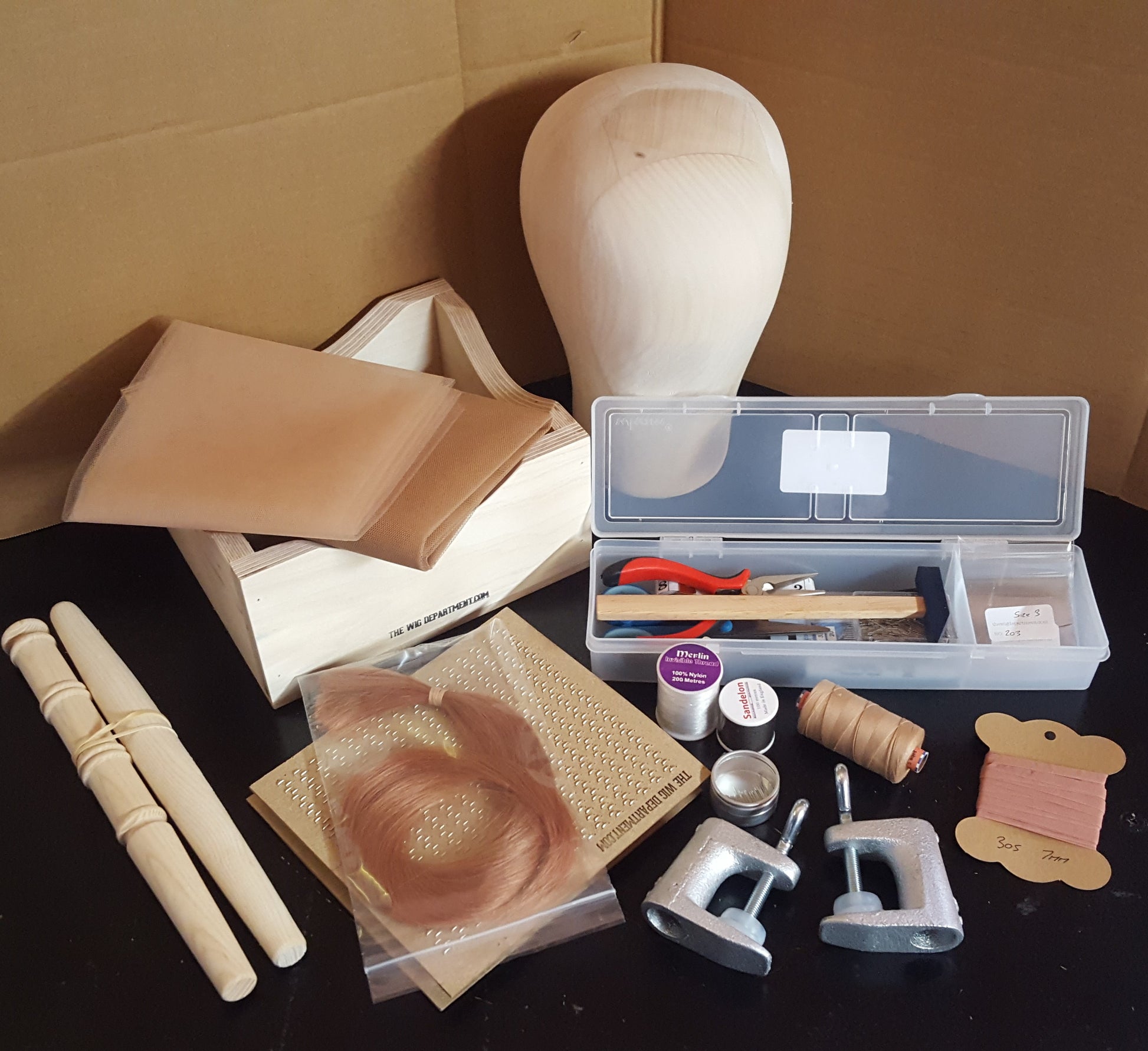 148 - Beginners Kit for Wig Making - Wooden Block – The Wig Department