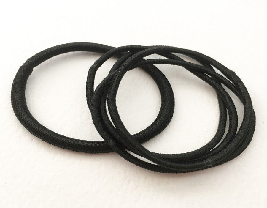 Black Elastic Hairband Various Thickness