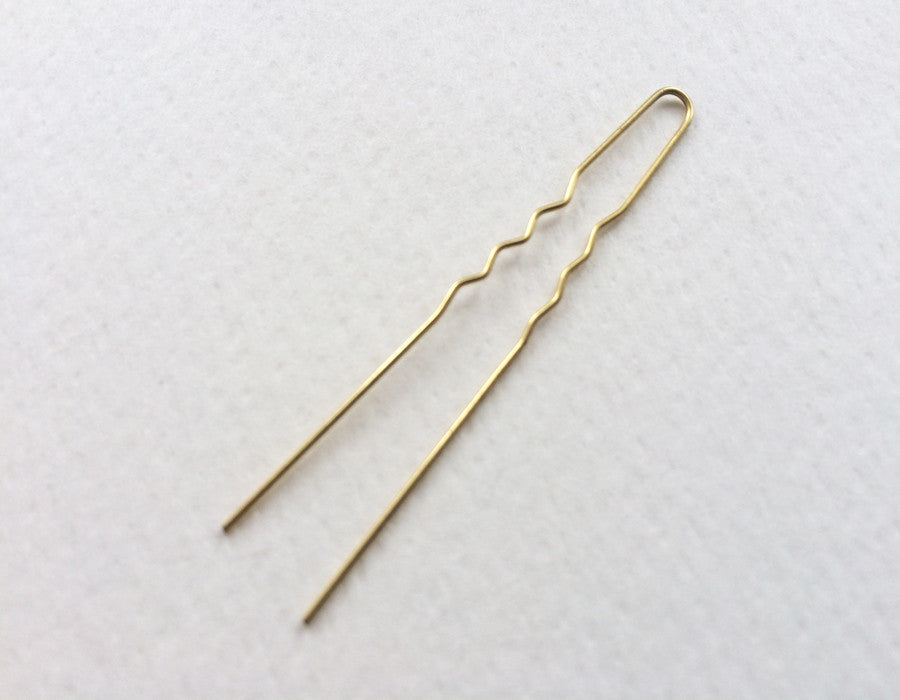 Fine Gold Hairpin  5 cm- the Wig Department