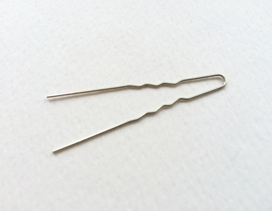 Fine Silver German  Hair Pin  5 cm - The Wig Department